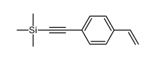 2-(4-ethenylphenyl)ethynyl-trimethylsilane结构式