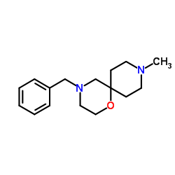 4-Benzyl-9-methyl-1-oxa-4,9-diazaspiro[5.5]undecane结构式