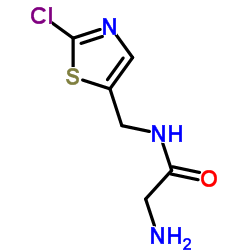 N-[(2-Chloro-1,3-thiazol-5-yl)methyl]glycinamide结构式