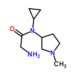 N-Cyclopropyl-N-(1-methyl-3-pyrrolidinyl)glycinamide Structure