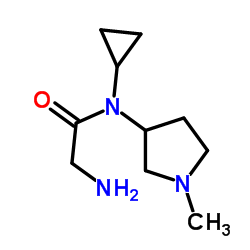 N-Cyclopropyl-N-(1-methyl-3-pyrrolidinyl)glycinamide结构式