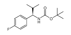 tert-butyl [(1R)-1-(4-fluorophenyl)-2-methylpropyl]carbamate Structure