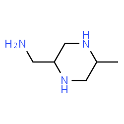 2-Piperazinemethanamine,5-methyl-(9CI) structure