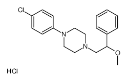 1-(4-chlorophenyl)-4-(2-methoxy-2-phenylethyl)piperazine,hydrochloride结构式