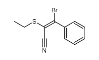 β-bromo-α-(ethylsulfanyl)cinnamonitrile Structure