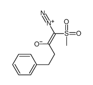 1-diazonio-1-methylsulfonyl-4-phenylbut-1-en-2-olate结构式