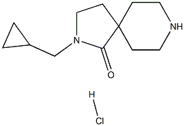 2-(Cyclopropylmethyl)-2,8-diazaspiro[4.5]decan-1-one hydrochloride结构式
