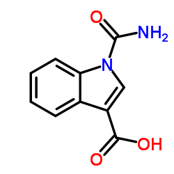 1-Carbamoyl-1H-indole-3-carboxylic acid Structure
