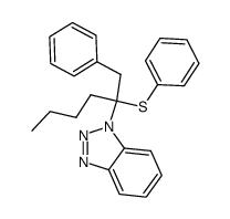 1-(1-phenyl-2-(phenylthio)hexan-2-yl)-1H-benzo[d][1,2,3]triazole Structure