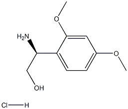 (2S)-2-AMINO-2-(2,4-DIMETHOXYPHENYL)ETHAN-1-OL HYDROCHLORIDE Structure