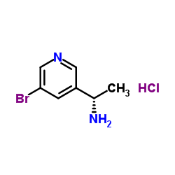 (1S)-1-(5-Bromo-3-pyridinyl)ethanamine hydrochloride (1:1)图片