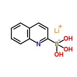 Lithium (quinolin-2-yl)trihydroxyborate结构式