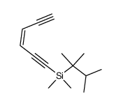 ((E)-Hex-3-ene-1,5-diynyl)-dimethyl-(1,1,2-trimethyl-propyl)-silane Structure