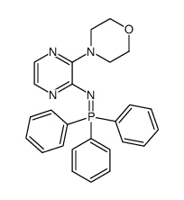 4-{3-[(triphenyl- λ5-phosphanylidene)amino]pyrazin-2-yl}morpholine Structure