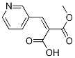 (E)-2-(Methoxycarbonyl)-3-(pyridin-3-yl)acrylic acid Structure