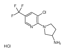 1-[3-chloro-5-(trifluoromethyl)pyridin-2-yl]pyrrolidin-3-amine,hydrochloride图片