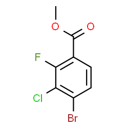 Methyl 4-bromo-3-chloro-2-fluorobenzoate结构式