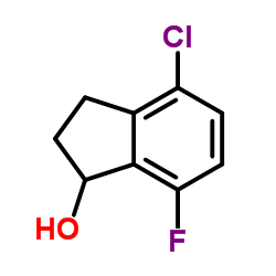 4-Chloro-7-fluoro-1-indanol Structure