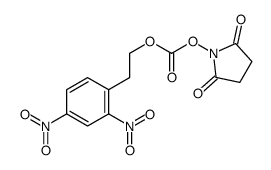 2-(2,4-dinitrophenyl)ethyl (2,5-dioxopyrrolidin-1-yl) carbonate结构式