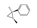 trans-1,2-dimethyl-1-phenylcyclopropane结构式