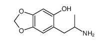 6-(2-Aminopropyl)-1,3-benzodioxol-5-ol结构式