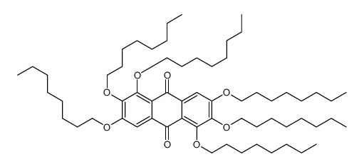 1,2,3,5,6,7-hexaoctoxyanthracene-9,10-dione结构式