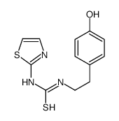 1-[2-(4-hydroxyphenyl)ethyl]-3-(1,3-thiazol-2-yl)thiourea结构式