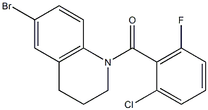 (6-bromo-3,4-dihydroquinolin-1(2H)-yl)(2-chloro-6-fluorophenyl)methanone Structure