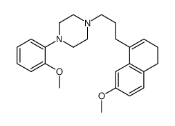 4-(3-(1,2-dihydro-6-methoxynaphthalen-4-yl)-n-propyl)-1-(2-methoxyphenyl)piperazine structure