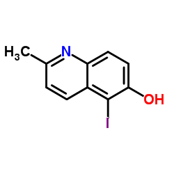 5-Iodo-2-methyl-6-quinolinol Structure