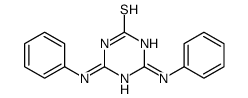 2,6-dianilino-1H-1,3,5-triazine-4-thione结构式