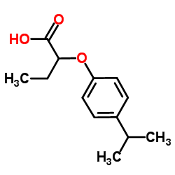 2-(4-Isopropylphenoxy)butanoic acid结构式