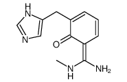 (6E)-6-[amino(methylamino)methylidene]-2-(1H-imidazol-5-ylmethyl)cyclohexa-2,4-dien-1-one Structure