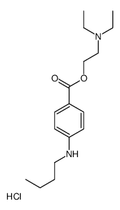 2-(4-butylaminobenzoyl)oxyethyl-diethyl-azanium chloride结构式