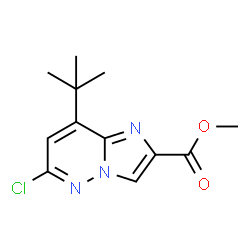 8-(叔丁基)-6-氯咪唑并[1,2-b]吡啶-2-羧酸甲酯结构式