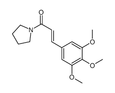 (E)-1-pyrrolidin-1-yl-3-(3,4,5-trimethoxyphenyl)prop-2-en-1-one Structure