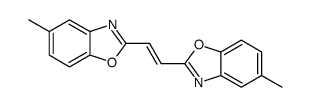 E-2,2-亚乙烯基二(5-甲基苯并恶唑)结构式
