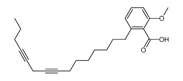 2-Methoxy-6-(8,11-pentadecadiynyl)benzoic acid结构式