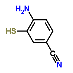 4-氨基-3-疏基苯甲腈结构式