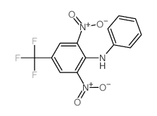Benzenamine,2,6-dinitro-N-phenyl-4-(trifluoromethyl)-结构式