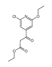 ethyl 3-(2-chloro-6-ethoxypyridin-4-yl)-3-oxopropanoate Structure
