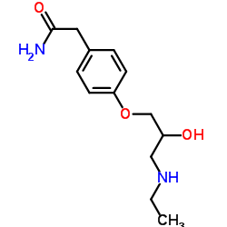 2-{4-[3-(Ethylamino)-2-hydroxypropoxy]phenyl}acetamide structure