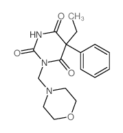 Barbituric acid, 5-ethyl-1- (morpholinomethyl)-5-phenyl- picture