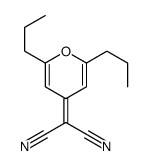 2-(2,6-dipropylpyran-4-ylidene)propanedinitrile Structure