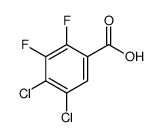 4,5-dichloro-2,3-difluorobenzoic acid结构式