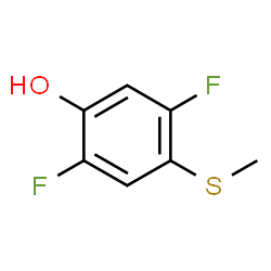 2,5-Difluoro-4-(methylsulfanyl)phenol结构式