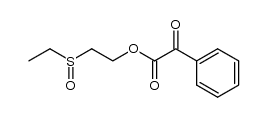 2-(ethylsulfinyl)ethyl 2-oxo-2-phenylacetate结构式