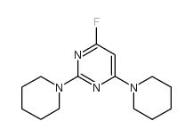 2,4-BIS(PIPERIDINO)-6-FLUOROPYRIMIDINE structure