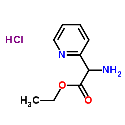 Ethyl amino(2-pyridinyl)acetate hydrochloride (1:1)结构式