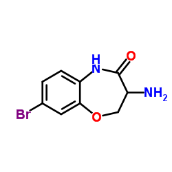 3-Amino-8-bromo-2,3-dihydro-1,5-benzoxazepin-4(5H)-one Structure